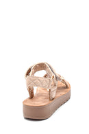 Women's Beige Flat Sandals | Derimod Women's Beige Flat Sandals | Derimod