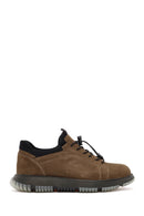 Men's Mink Lace-Up Nubuck Leather Casual Shoes | Derimod Men's Mink Lace-Up Nubuck Leather Casual Shoes | Derimod