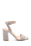 Women's Suede High Heel Sandals | Derimod Women's Suede High Heel Sandals | Derimod