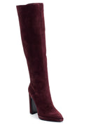 Women's Heeled Suede Leather Boots | Derimod Women's Heeled Suede Leather Boots | Derimod