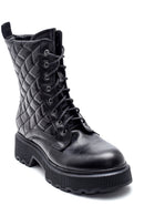 Women's Leather Quilted Boots | Derimod Women's Leather Quilted Boots | Derimod