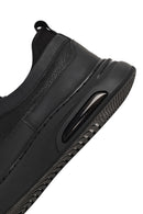 Erkek Siyah Bağcıklı Kalın Tabanlı Deri Sneaker | Derimod Erkek Siyah Bağcıklı Kalın Tabanlı Deri Sneaker | Derimod