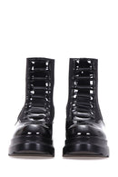 Patent Leather Detailed Women's Boots | Derimod Patent Leather Detailed Women's Boots | Derimod