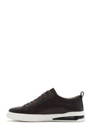 Erkek Kahverengi Bağcıklı Deri Sneaker | Derimod Erkek Kahverengi Bağcıklı Deri Sneaker | Derimod