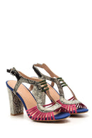 Women's Suede Colored Heeled Shoes | Derimod Women's Suede Colored Heeled Shoes | Derimod