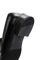 Women's Black Leather Masculine Casual Loafer | Derimod Women's Black Leather Masculine Casual Loafer | Derimod