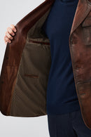 Kevin Erkek Kahverengi Blazer Deri Ceket | Derimod Kevin Erkek Kahverengi Blazer Deri Ceket | Derimod
