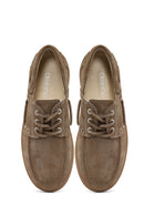 Women's Mink Lace-up Suede Leather Casual Shoes | Derimod Women's Mink Lace-up Suede Leather Casual Shoes | Derimod
