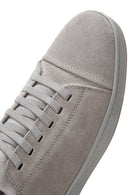 Erkek Gri Süet Deri Sneaker | Derimod Erkek Gri Süet Deri Sneaker | Derimod