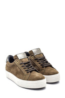 Women's Leather Suede Sneaker | Derimod Women's Leather Suede Sneaker | Derimod