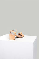 Suede Ankle Strap Women's Leather Heeled Sandals | Derimod Suede Ankle Strap Women's Leather Heeled Sandals | Derimod