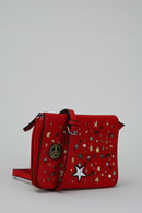 Women's Crossbody Bag with Star Staple Detail | Derimod Women's Crossbody Bag with Star Staple Detail | Derimod
