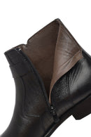 Men's Black Zippered Buckle Detail Leather Classic Boat | Derimod Men's Black Zippered Buckle Detail Leather Classic Boat | Derimod