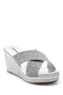 Women's Wedge Heeled Slippers | Derimod Women's Wedge Heeled Slippers | Derimod