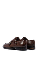 Men's Brown Double Buckle Leather Classic Shoes | Derimod Men's Brown Double Buckle Leather Classic Shoes | Derimod