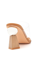 Women's Transparent Heeled Slippers | Derimod Women's Transparent Heeled Slippers | Derimod