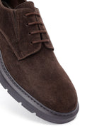 Men's Brown Lace-Up Thick-Soled Suede Leather Casual Shoes | Derimod Men's Brown Lace-Up Thick-Soled Suede Leather Casual Shoes | Derimod