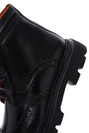 Men's Black Leather Zippered Boots | Derimod Men's Black Leather Zippered Boots | Derimod