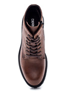 Men's Leather Zippered Boots | Derimod Men's Leather Zippered Boots | Derimod
