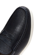 Men's Leather Printed Loafer | Derimod Men's Leather Printed Loafer | Derimod