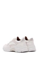 Women's Beige Leather Sneaker | Derimod Women's Beige Leather Sneaker | Derimod