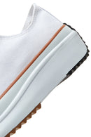 Kadın Beyaz Kalın Tabanlı Kumaş Sneaker | Derimod Kadın Beyaz Kalın Tabanlı Kumaş Sneaker | Derimod