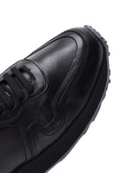 Men's Black Leather Sneaker | Derimod Men's Black Leather Sneaker | Derimod