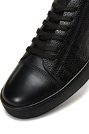 Men's Black Leather Sneaker | Derimod Men's Black Leather Sneaker | Derimod