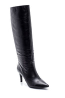 Women's Leather Thin Heeled Boots | Derimod Women's Leather Thin Heeled Boots | Derimod