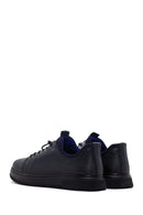 Men's Navy Blue Leather Sneaker | Derimod Men's Navy Blue Leather Sneaker | Derimod
