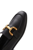 Women's Black Leather Buckle Loafer | Derimod Women's Black Leather Buckle Loafer | Derimod