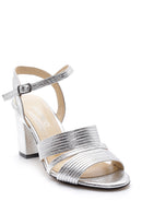 Women's Metallic Heeled Sandals | Derimod Women's Metallic Heeled Sandals | Derimod