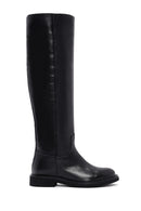 Women's Black Leather Casual Leather Boots | Derimod Women's Black Leather Casual Leather Boots | Derimod