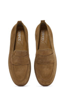 Kadın Taba Süet Deri Loafer | Derimod Kadın Taba Süet Deri Loafer | Derimod