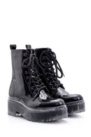 Women's Transparent Sole Patent Leather Boots | Derimod Women's Transparent Sole Patent Leather Boots | Derimod