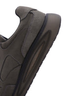 Erkek Gri Nubuk Deri Sneaker | Derimod Erkek Gri Nubuk Deri Sneaker | Derimod