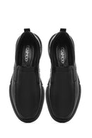 Erkek Siyah Deri Comfort Loafer | Derimod Erkek Siyah Deri Comfort Loafer | Derimod