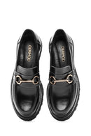 Kadın Siyah Tokalı Deri Maskülen Loafer | Derimod Kadın Siyah Tokalı Deri Maskülen Loafer | Derimod