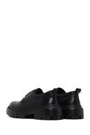 Men's Black Lace-Up Thick-Soled Leather Casual Shoe | Derimod Men's Black Lace-Up Thick-Soled Leather Casual Shoe | Derimod
