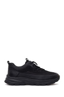 Erkek Siyah Bağcıklı Kalın Tabanlı Deri Casual Sneaker | Derimod Erkek Siyah Bağcıklı Kalın Tabanlı Deri Casual Sneaker | Derimod