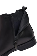 Male Black Leather Chelsea Boots | Derimod Male Black Leather Chelsea Boots | Derimod