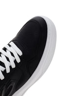 Alberto Guardiani Erkek Siyah New Era Kalın Tabanlı Deri Sneaker | Derimod Alberto Guardiani Erkek Siyah New Era Kalın Tabanlı Deri Sneaker | Derimod