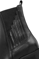 Women's Black Leather Chelsea Boots | Derimod Women's Black Leather Chelsea Boots | Derimod