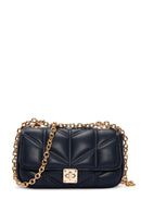 Women's Navy Blue Long Strap Crossbody Bag | Derimod Women's Navy Blue Long Strap Crossbody Bag | Derimod