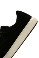 Erkek Siyah Süet Deri Sneaker | Derimod Erkek Siyah Süet Deri Sneaker | Derimod