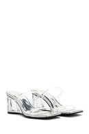 Women's Transparent Heeled Slippers | Derimod Women's Transparent Heeled Slippers | Derimod