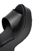 Women's Black Ankle Buckle High Heeled Leather Sandals | Derimod Women's Black Ankle Buckle High Heeled Leather Sandals | Derimod