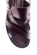 Men's Brown Leather Sandals | Derimod Men's Brown Leather Sandals | Derimod