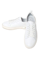 Male White Lace-Up Leather Sneaker | Derimod Male White Lace-Up Leather Sneaker | Derimod