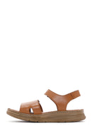 Kadın Taba Deri Comfort Sandalet | Derimod Kadın Taba Deri Comfort Sandalet | Derimod